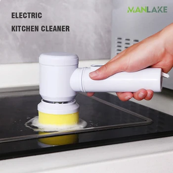 Elektrikli Temizleme Fırçası Banyo Temizleme Fırçası Usb El Banyo Fırçası Elektrikli Fırça Temizleyici Lavabo Mutfak Temizleme Araçları