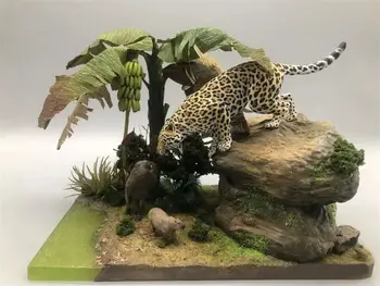 En Forteenth Stüdyo 1/15 Panthera onca ve Hydrochoerus hydrochaeris Sahne Modeli Hayvan Toplayıcı GK Sahne Gerçekçi Dekor Hediye