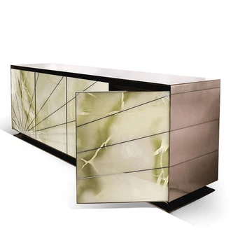En iyi fiyat Çin modern stil metal mearble büfe mobilya en iyi hizmet için çok dolap