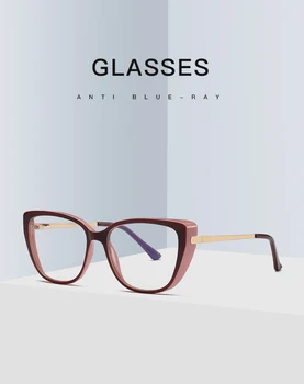En yeni Tasarım Unisex TR90 Mavi Işık Engelleme Kadın Gözlük Kare Anti Erkek Gözlük