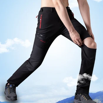 Erkek Su Geçirmez Hızlı Kuru Pantolon Yaz Kamp Trekking Çıkarılabilir Pantolon Dağ Tırmanma Açık Spor Şort Pantolon X615D