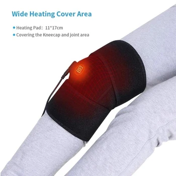 Erkekler elektrikli ısıtma Kneepad ısıtmalı dizlik Brace ısıtıcı masaj