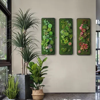 Ev Dekor Yapay Etli Bitkiler Kolye Modern Ev İç Asabilirsiniz 80 cm Simülasyon Yeşil Bitkiler Duvar Dekorasyon Çerçeve