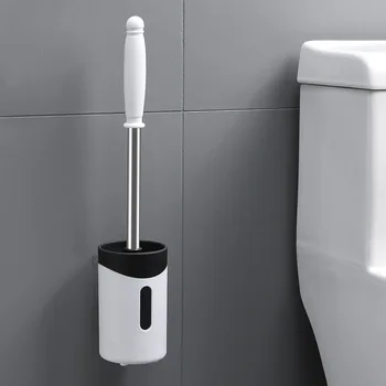 Ev Uzun Saplı Temizleme Tuvalet Fırçası Tam Açı Dekontaminasyon Yumuşak Fırça Ev Yumruk Ücretsiz