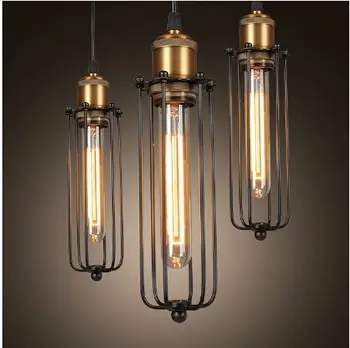 Ev aydınlatma endüstriyel tarzı lamba Lampara colgante de techo endüstriyel avize vintage lamba tavan lambası