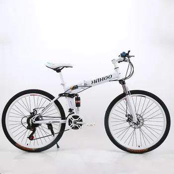 Fabrika doğrudan satış katlanır dağ bisikleti bisiklet 20/24/26 inç değişken hız çift disk fren yetişkin bisiklet