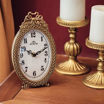 Fransız Saat Dekorasyon Oturma Odası Yatak Odası Çalışma Vintage Saat Dekorasyon Moda Saat