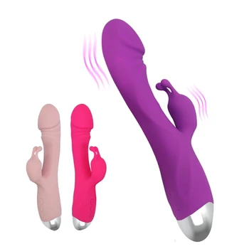 G Noktası Vibratör Yapay Penis Tavşan Vibratörler Klitoris Vajinal Stimülatörü Masaj Mastürbasyon AV Sopa Sihirli Değnek Seks Oyuncakları Kadınlar için