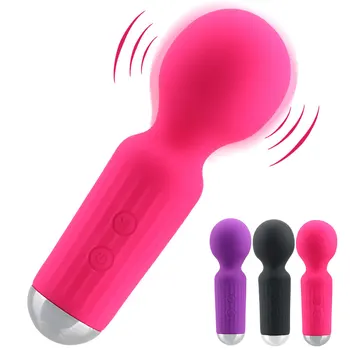 G-spot Masaj Mini AV Sopa Sihirli Değnek 20 Frekans Yapay Penis Vibratör Vajina Klitoris Stimülatörü Seks Oyuncak Kadınlar için