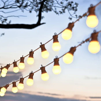 G50 küre ampuller peri dize ışık asılı garland ışık açık noel küre peri ışıkları arka bahçe Bistro bahçe dekor