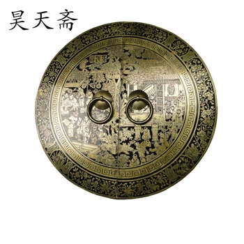 [Haotian vejetaryen] Çin antika Ming ve Qing mobilya bakır parçaları bakır kapı kolu kelebek bölüm HTB-132