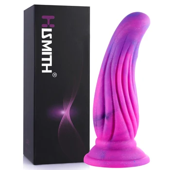 Hismith Kavun Şeker Silikon Büyük Yapay Penis, vantuz Yapay Penis Kadınlar ve Erkekler için Gerçekçi Dick Seks Oyuncak Fantezi Serisi