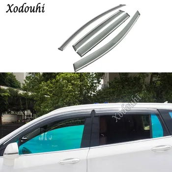 Honda CRV için CR-V 2012 2013 2014 2015 2016 Araba Vücut Şekillendirici Sopa Lamba Plastik pencere camı Rüzgar Visor Yağmur / Güneş koruyucu havalandırma 4 adet