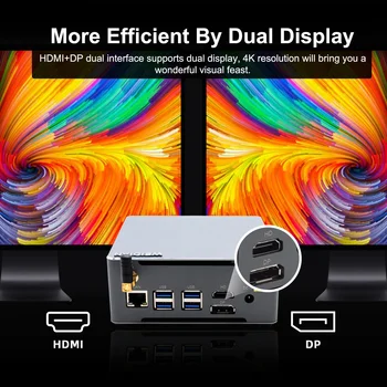 Hystou Mini PC AMD Ryzen 7 3700u masaüstü bilgisayar oyun Radeon RX Vega 10 Grafik Oyun PCWın11 HDMI DP Tip-C NVME SSD BT WıFı