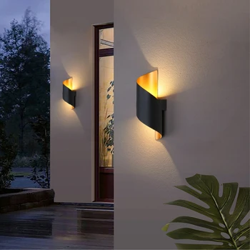 IP65 led duvar ışık alüminyum RGB açık su Geçirmez Bahçe Çit Kapalı Moda Duvar yatak odası için lamba başucu oturma Odası merdiven