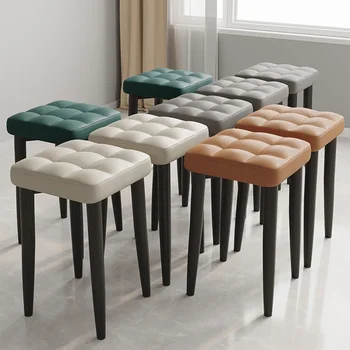 Iskandinav Minimalist Büyük mutfak sandalyeleri Dışkı Oturma Odası Eğlence Banyo Sandalyeleri Yumuşak Moda Muebles Para Hogar Ev Mobilyaları