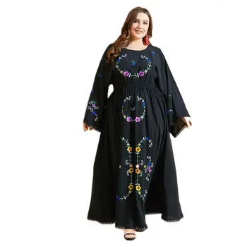 Islamische Kleidung Eşarp Elbise Abiye giyim Müslüman Giyim Elbiseler Düz Abaya Dubai Kadınlar Kızlar için