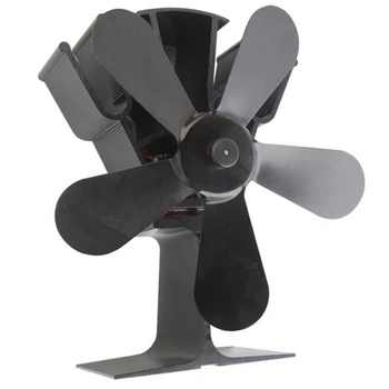 Isı tahrikli beş bıçaklı Fan eko şömine fanı ısı ile çalışan soba fanı şömine fanı