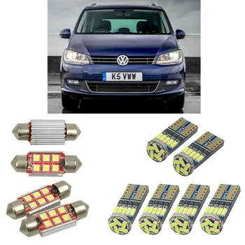 Iç led Araba ışıkları Volkswagen sharan İçin 7n1 7n2 araba aksesuarları Plaka İşık 14 adet