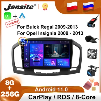 Jansite 2 Din Android 11.0 Araba Radyo Buick Regal Opel Insignia 2009-2013 İçin Multimidia Video Oynatıcı Otomatik DVD Carplay Stereo
