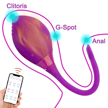 Kablosuz APP Kontrolü Giyilebilir Vibratör Güçlü Titreşimli Yumurta Klitoris Stimülatörü Vajinal Masaj 9 Modları Seks Oyuncakları Kadınlar İçin