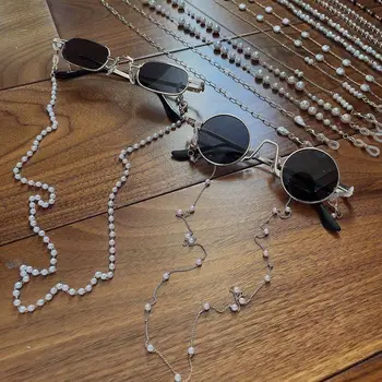 Kadın Asılı Boyun Gözlük Zinciri Moda Kore İnci Trend anti-kayıp Anti-damla Güneş Gözlüğü Kordon Zincirleri