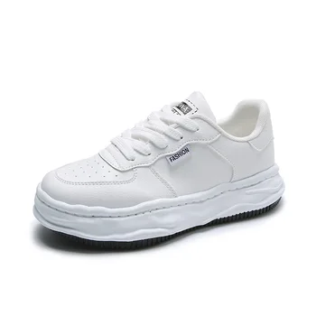 Kadın beyaz ayakkabı deri sneakers platform ayakkabılar Sonbahar Moda Dantel-up kadın ayakkabısı Tenis Ayakkabıları Zapatos De Mujer Zapatos