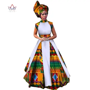 Kadınlar için afrika Elbiseler Akşam Seksi Parti Elbise Kolsuz Afrika Maxi Kadın Elbise başörtüsü Artı Boyutu 6XL BRW WY1173