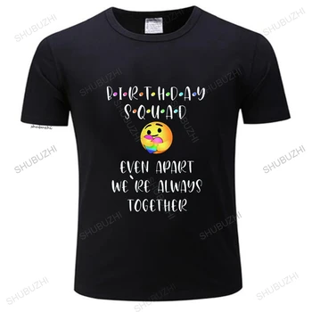 Karantina Mutlu Doğum Günü Kadro Bile Ayrı Biz Birlikte T Shirt En Iyi Hediye İfadeler Meme Komik tee gömlek Kısa Kollu