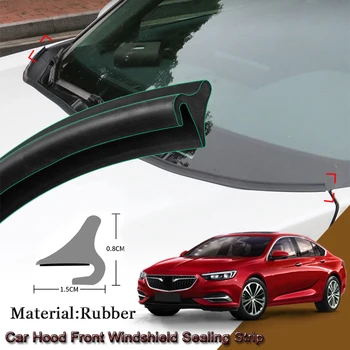 Kauçuk araba sızdırmazlık bandı Ön Cam Spoiler Dolgu Kenar Korumak Weatherstrip Şeritler Sticker Aksesuarları Opel Insignia 2017-2020 İçin