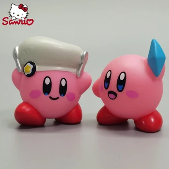 Kirby Pembe Bebek Sanrio Anime şekilli kalıp Yıldönümü Limit Şef Tarzı Kek Dıy Aksesuarları Dekoratif Süsler Kawaii Oyuncak