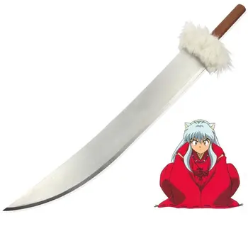 [Komik] 130 cm Cosplay Anime InuYasha Tetsusaiga silah Ahşap Kılıç modeli Kostüm partisi Anime gösterisi Japonya samurai broadsword