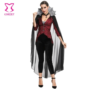 Korku Hayalet Gelin Şeytan Seksi Cadılar Bayramı Kostüm Kadınlar İçin Cosplay Vampir Cadı Ortaçağ Elbise Yetişkin Karnaval Parti Kıyafet XL