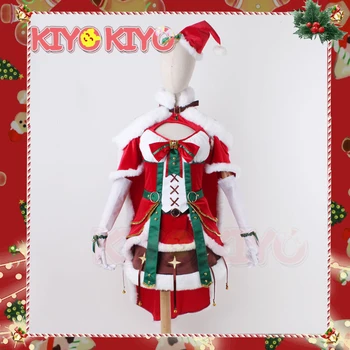 KİYO-KİYO Re: farklı bir dünyada yaşam sıfır Noel Emilia Cosplay Kostüm Noel Seti Hediye Elbise kadın