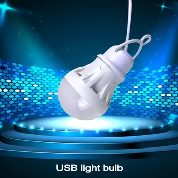 LED Fener Taşınabilir Kamp Lambası Mini Ampul 5V USB Güç Kitap İşık Okuma Öğrenci çalışma masası Lambası Süper Parlak Açık