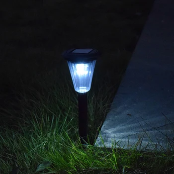 LED güneş enerjili bahçe ışığı konik çim lambaları LED güneş ışığı açık havada IP65 su geçirmez ülke ev bahçe dekor tatil ışık