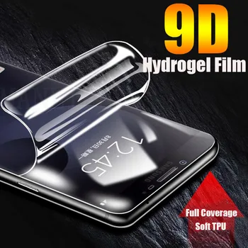 LG G5 G7 G8 ThinQ Yumuşak TPU Ön Tam Kapak Ekran Koruyucu Şeffaf Koruyucu Hidrojel Film İçin LG Q6 Q7 Artı V50 V40 V30