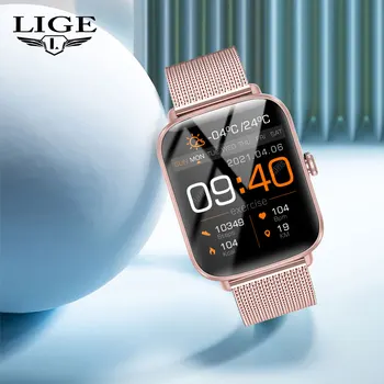 LIGE akıllı saat Kadın Çağrı Hatırlatma Saatler Su Geçirmez Erkekler Smartwatch Spor Kadın Bilezik Spor İzci Moda Akıllı Saatler