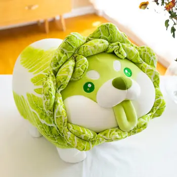 Lahana Shiba Inu Köpek Sevimli Sebze Peri Anime peluş oyuncak Kabarık Dolması Bitki Yumuşak Bebek Kawaii Yastık Bebek Çocuk Oyuncakları Hediye