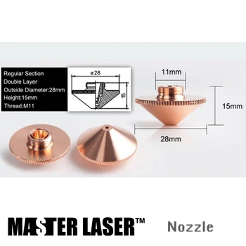Lazer gaz ağzı için CO2 Kesme Makinesi NDH28-2.5 Çapı 2.5 mm CO2 Lazer Kafası CO2 Lazer Memesi