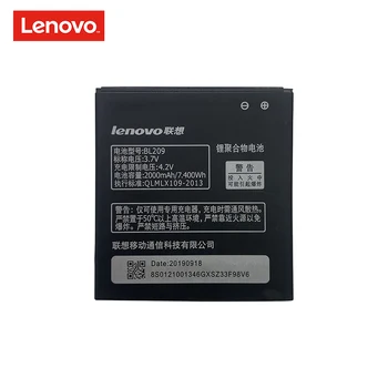 Lenovo A516 Pil 2000mAh BL209 yedek pil değiştirme için Lenovo A516 A706 A760 A820E A378T A398T A788T akıllı telefon