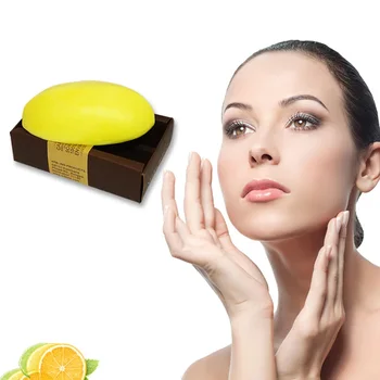 Limon El Yapımı Sabun Beyazlatma Sabunu Banyo Duş Sabunu Vücut Cilt Beyazlatma Çil Kaldırmak 110g