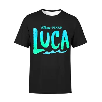 Luca Disney T Shirt Karikatür Bebek Çocuk Erkek Kız Çocuk Kısa Kollu Yaz Luca Disney Giyim Baskı Luca Disney T shirt
