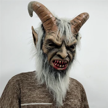 Lucifer Yüz Maskesi Şeytan Cosplay Maskeleri Anime Mascarillas Cadılar Bayramı Şeytan Lateks Maskeleri Terör Kostümleri Sahne Maskeli Kask