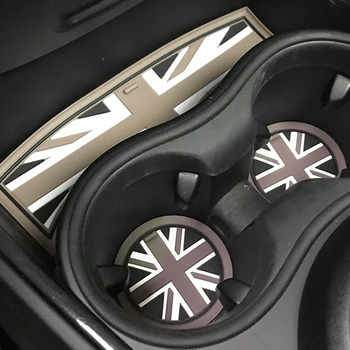 MINI Cooper için F60 Countryman Araba-styling 3 adet Araba Aksesuarları Fincan Kahve Yastık Depolama Oluk Dekorasyon Otomatik kaymaz Mat