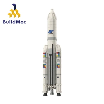 MOC Uzay 1: 110 Arianeal 5 ECA Roket Yapı Taşları Yapay Uydu Evren Araç Tuğla Oyuncaklar Çocuk Doğum Günü Hediyeleri