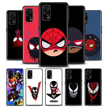 Marvel Komik Örümcek Adam Venom telefon kılıfı OPPO Realme İçin C1 C2 C3ı C21 C21Y C25s C15 C11 C12 C20 CT GT GT2 X50 Narzo Pro Kapak