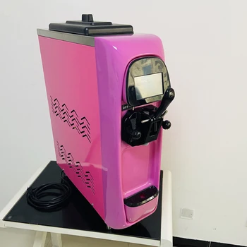 Masaüstü dondurma yapma makinesi Mutfak Paslanmaz Çelik dondurma yapma makinesi Sevimli Mini dondurma yapma makinesi High-end Ticari Otomatik