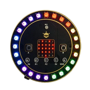 Mikro: Bit RGB renkli LED ışıklar Halka genişletme kartı Sürücü Programlama Geliştirme devre kartı modülü