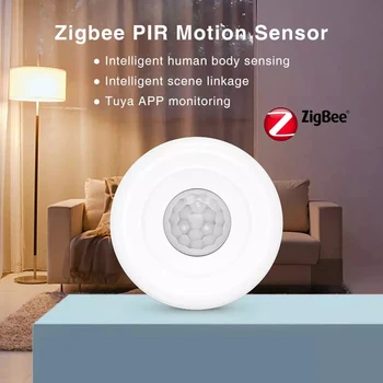 Mini Tuya Akıllı Yaşam Zigbee PIR Hareket Sensörü Akıllı Ev Güvenlik Koruma İnsan Dedektörü Kablosuz hareket alarmı Sensörü